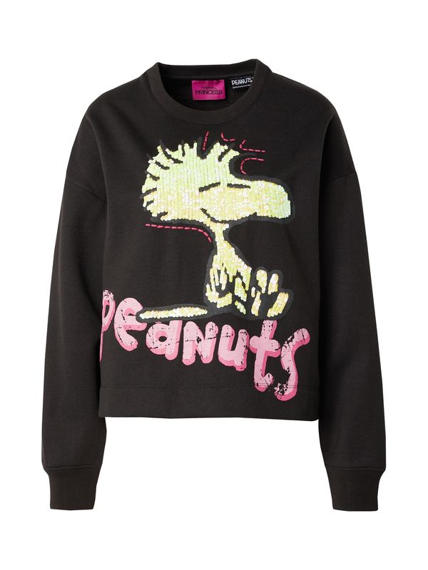 Frogbox Frogbox Sweater majica 'Woodstock'  menta / roza / svijetloroza / crna