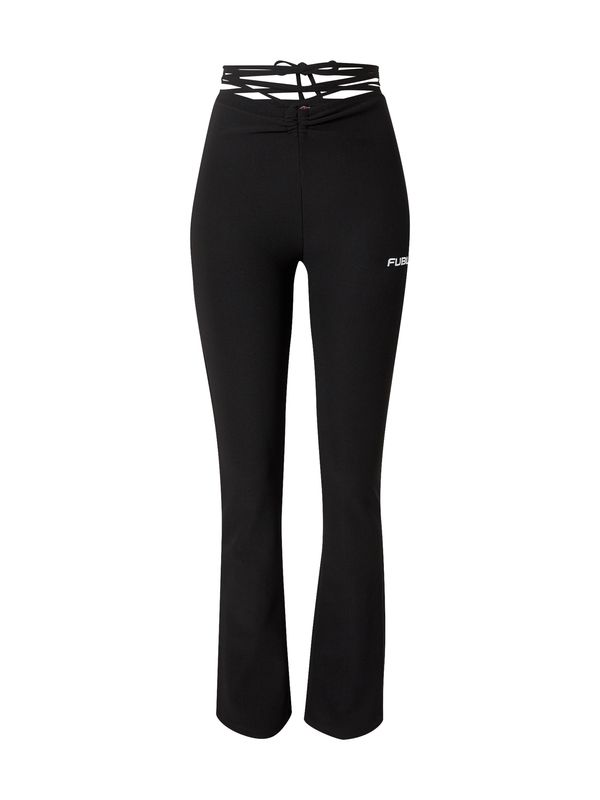 FUBU FUBU Hlače  crna / bijela