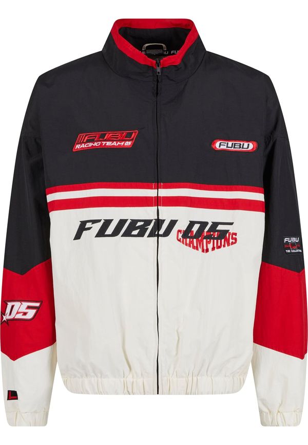 FUBU FUBU Prijelazna jakna 'Corporate'  crvena / crna / prljavo bijela