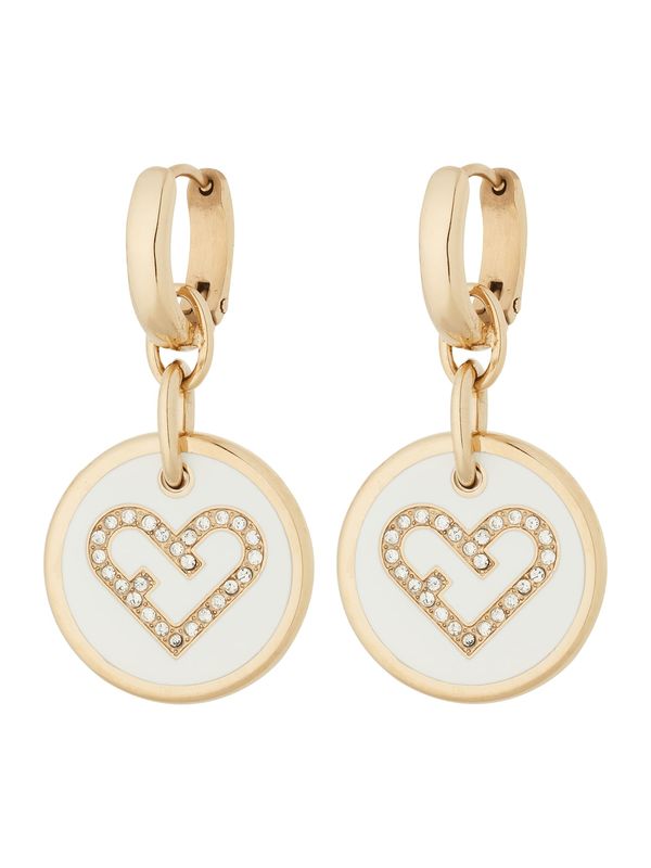 FURLA FURLA Naušnice  zlatna / prozirna / bijela