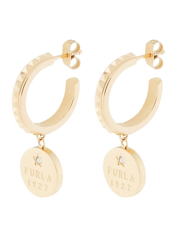 FURLA FURLA Naušnice  zlatna / prozirna