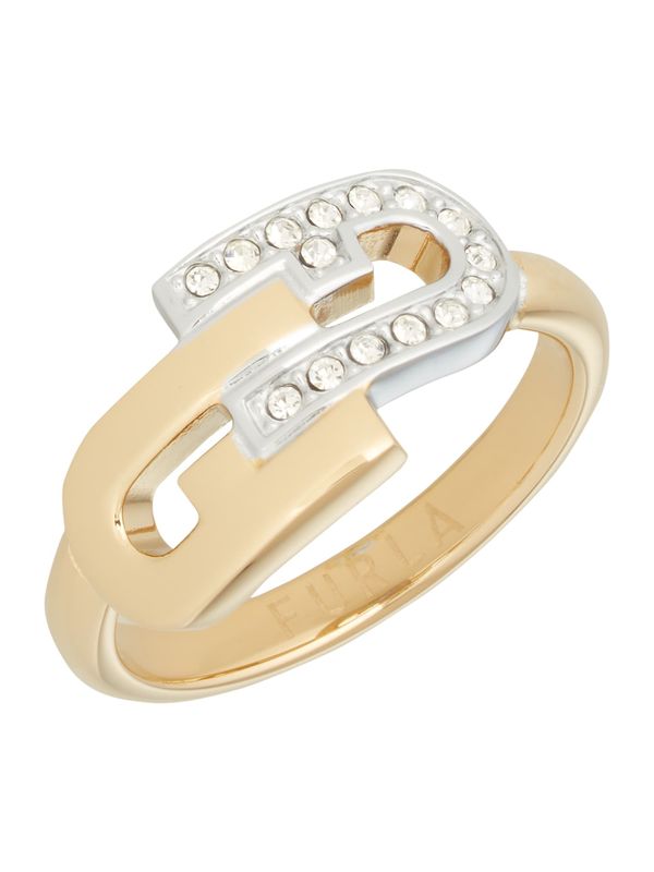 FURLA FURLA Prsten  zlatna / prozirna