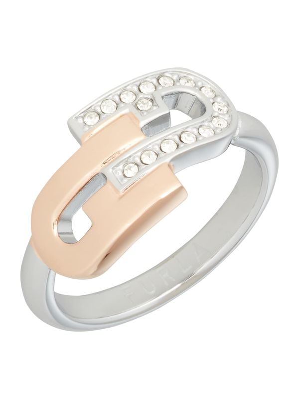 FURLA FURLA Prsten  zlatna / srebro / prozirna