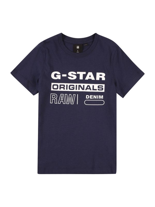 G-Star RAW G-Star RAW Majica  mornarsko plava / bijela