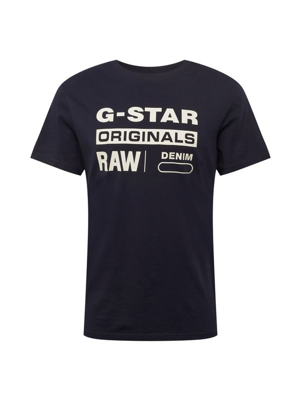 G-Star RAW G-Star RAW Majica 'Swando'  tamno plava / bijela