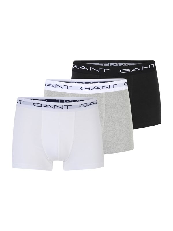 GANT GANT Bokserice  plava / siva melange / crna / bijela