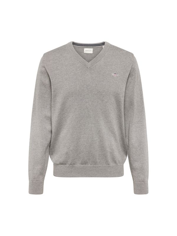 GANT GANT Pulover 'CLASSIC'  mornarsko plava / siva melange / karmin crvena / srebro