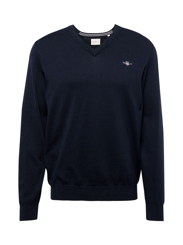 GANT GANT Pulover 'Classic'  morsko plava / crvena / bijela