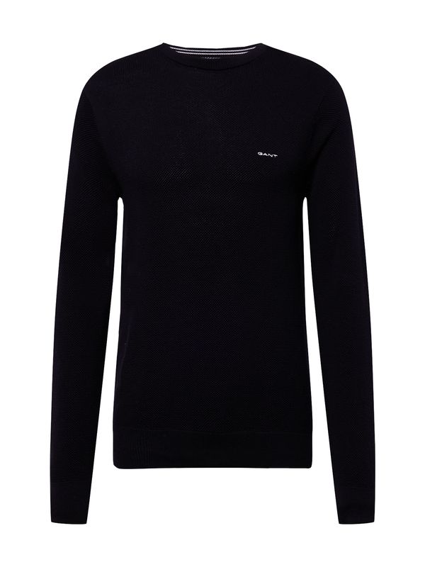 GANT GANT Pulover  crna / bijela