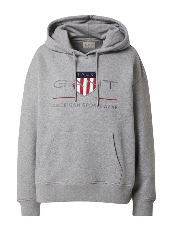 GANT GANT Sweater majica  mornarsko plava / siva melange / crvena / bijela