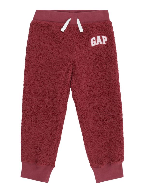 GAP GAP Hlače  ljubičasto crvena / prljavo bijela