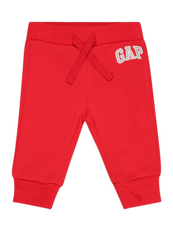 GAP GAP Hlače  siva / crvena / bijela