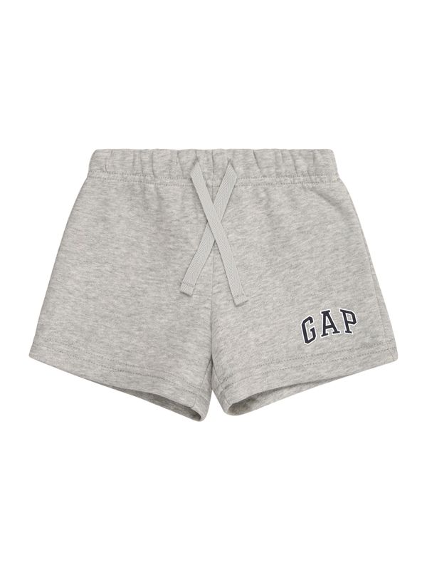 GAP GAP Hlače  siva melange / crna / bijela