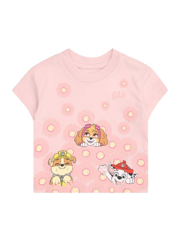 GAP GAP Majica 'PAW PATROL'  svijetlosmeđa / žuta / roza / prljavo bijela