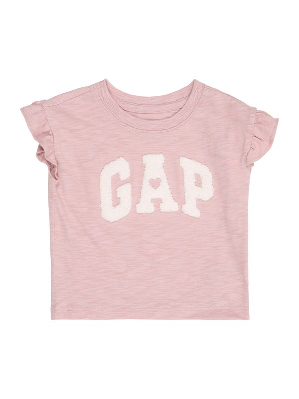 GAP GAP Majica  roza melange / prljavo bijela