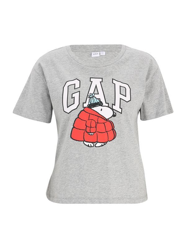 Gap Petite Gap Petite Majica  svijetloplava / siva melange / narančasto crvena / bijela