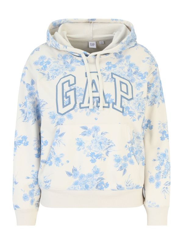 Gap Petite Gap Petite Sweater majica 'HERITAGE'  opal / svijetloplava / bijela
