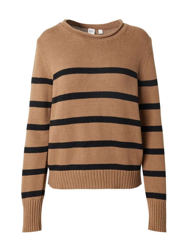 GAP GAP Pulover  boja devine dlake (camel) / crna