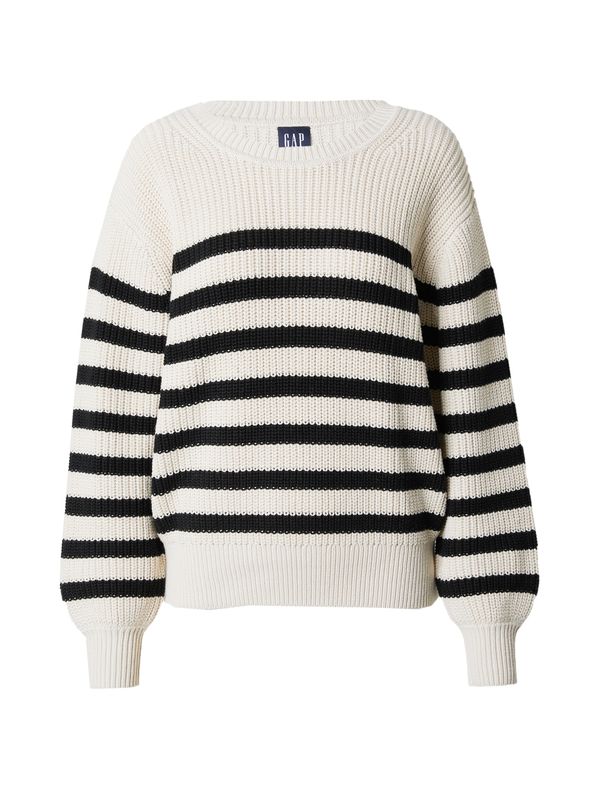 GAP GAP Pulover  crna / bijela