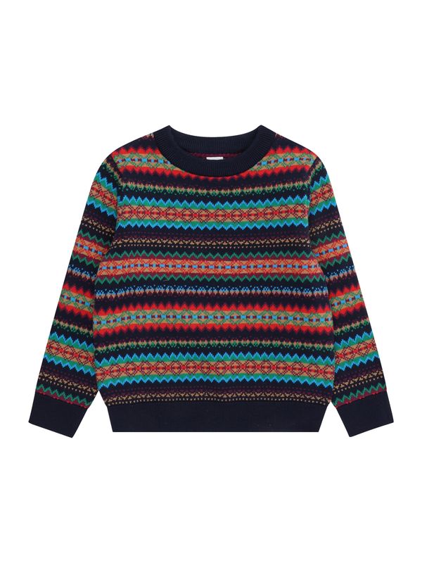 GAP GAP Pulover  mornarsko plava / nebesko plava / zelena / crvena