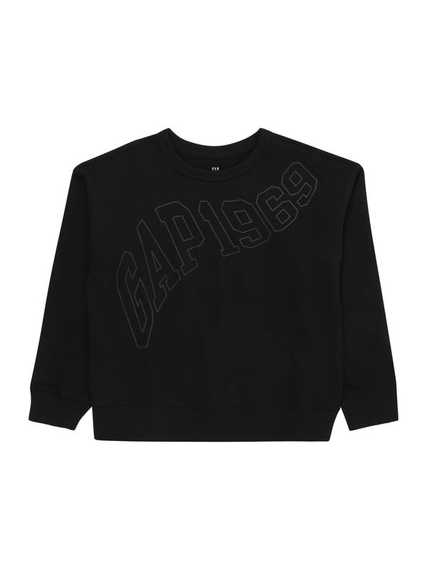 GAP GAP Sweater majica '1969'  siva / crna