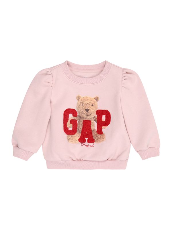 GAP GAP Sweater majica  brokat / roza / rubin crvena