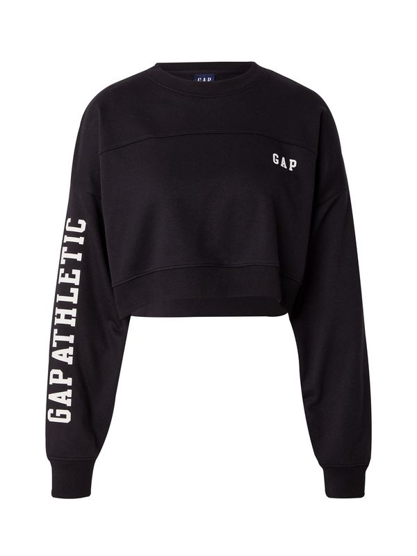 GAP GAP Sweater majica  crna / bijela