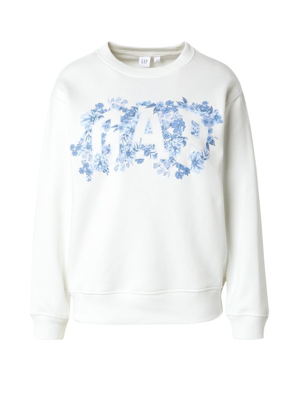 GAP GAP Sweater majica 'HERITAGE'  mornarsko plava / azur / svijetloplava / bijela
