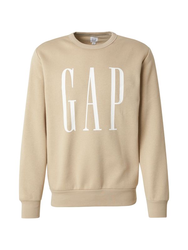GAP GAP Sweater majica  kaki / bijela