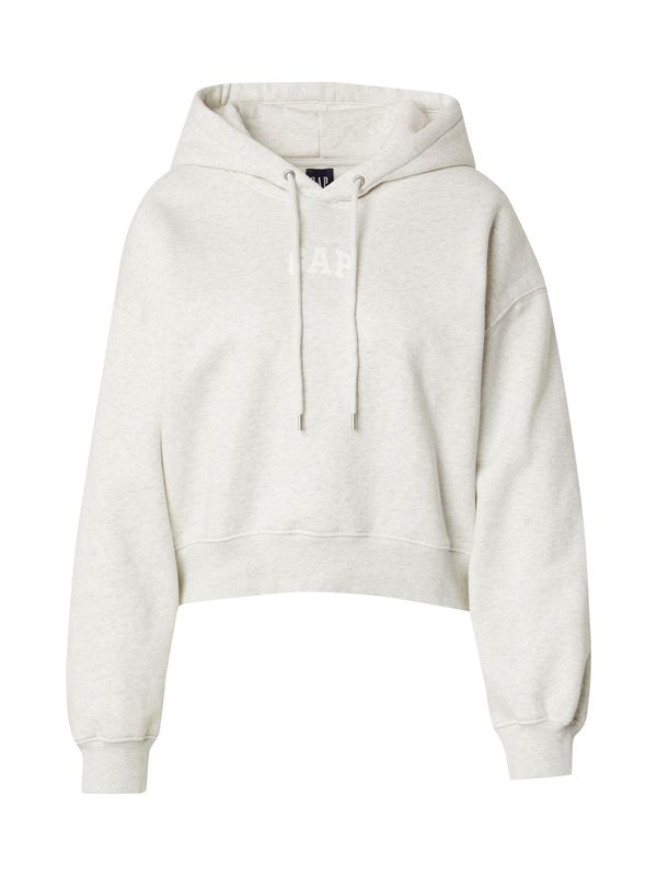 GAP GAP Sweater majica  siva melange / bijela