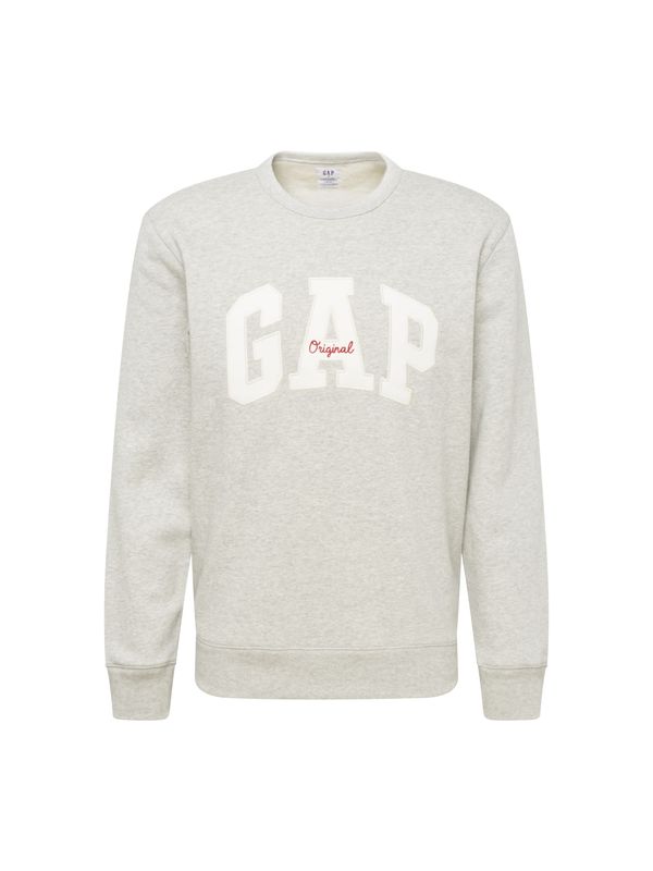GAP GAP Sweater majica  siva melange / crvena / bijela