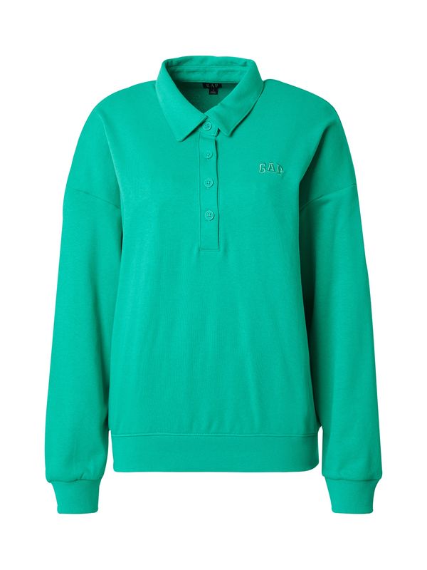 GAP GAP Sweater majica  smaragdno zelena