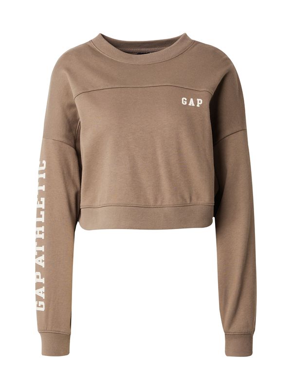 GAP GAP Sweater majica  svijetlosmeđa / prljavo bijela