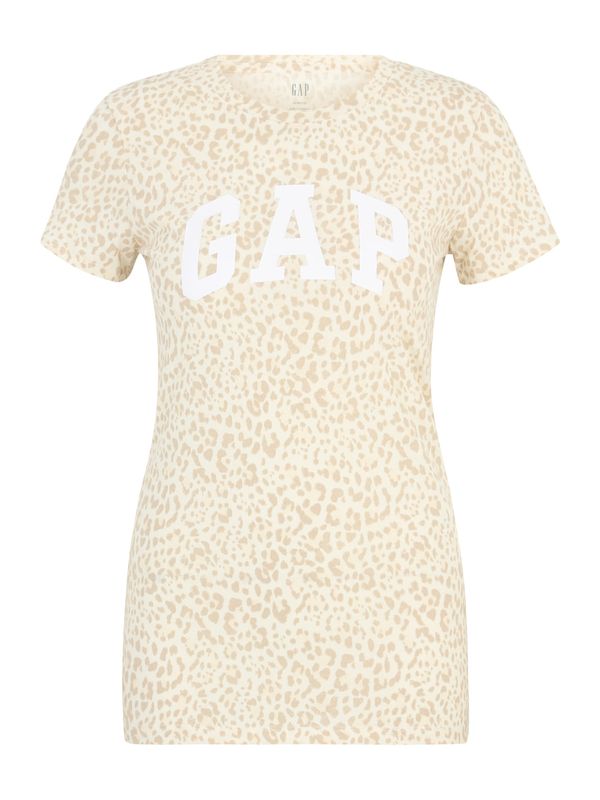 Gap Tall Gap Tall Majica 'CLASSIC'  bež / toplo smeđa / bijela