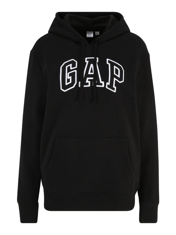Gap Tall Gap Tall Sweater majica 'HERITAGE'  crna / bijela