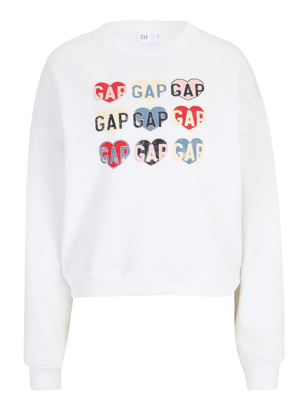 Gap Tall Gap Tall Sweater majica 'HERITAGE'  žuta / crvena / crna / bijela