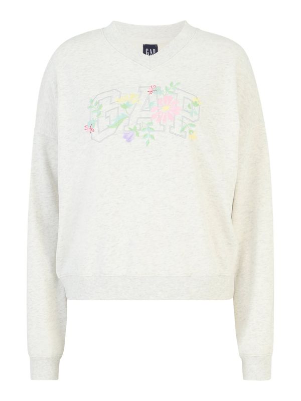 Gap Tall Gap Tall Sweater majica  svijetlosiva / svijetlozelena / svijetloroza