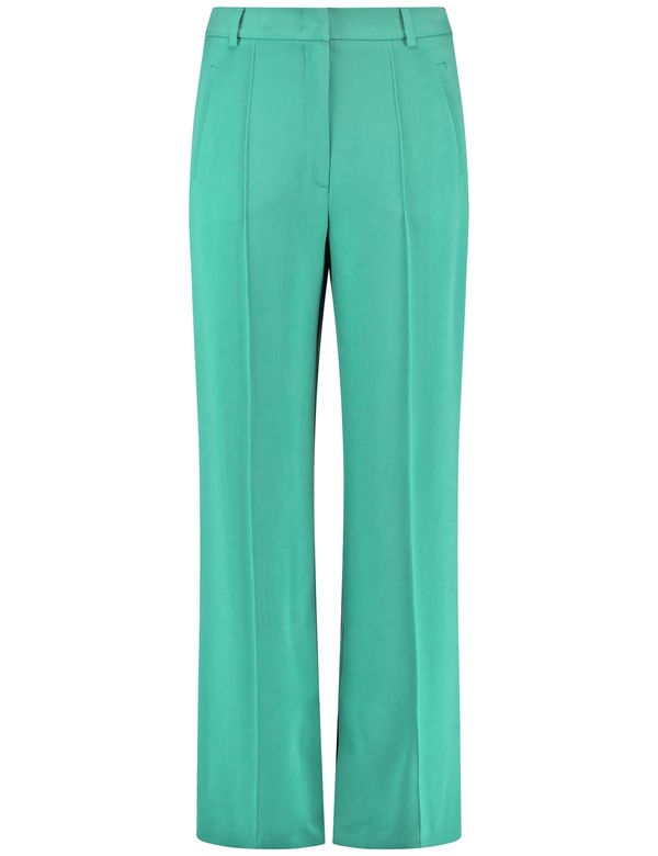 GERRY WEBER GERRY WEBER Hlače s naborima  smaragdno zelena