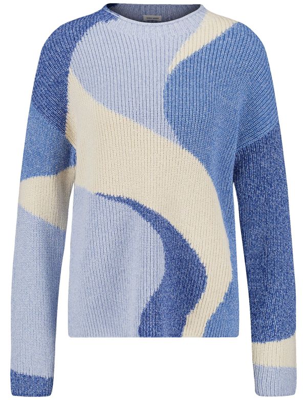 GERRY WEBER GERRY WEBER Pulover  pijesak / plava / svijetloplava