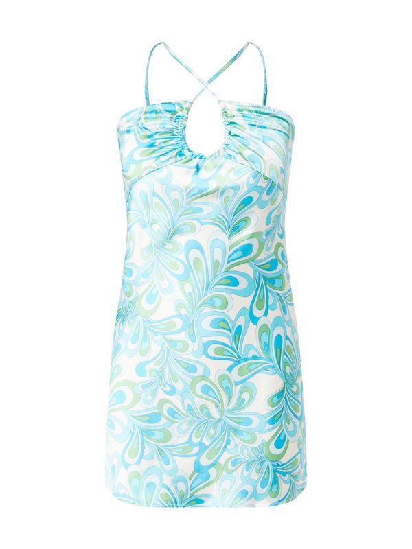 Gina Tricot Gina Tricot Ljetna haljina  svijetloplava / svijetlozelena / bijela