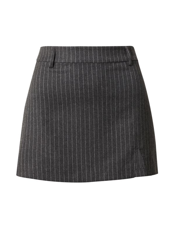Gina Tricot Gina Tricot Suknja 'Annelie'  antracit siva / bijela