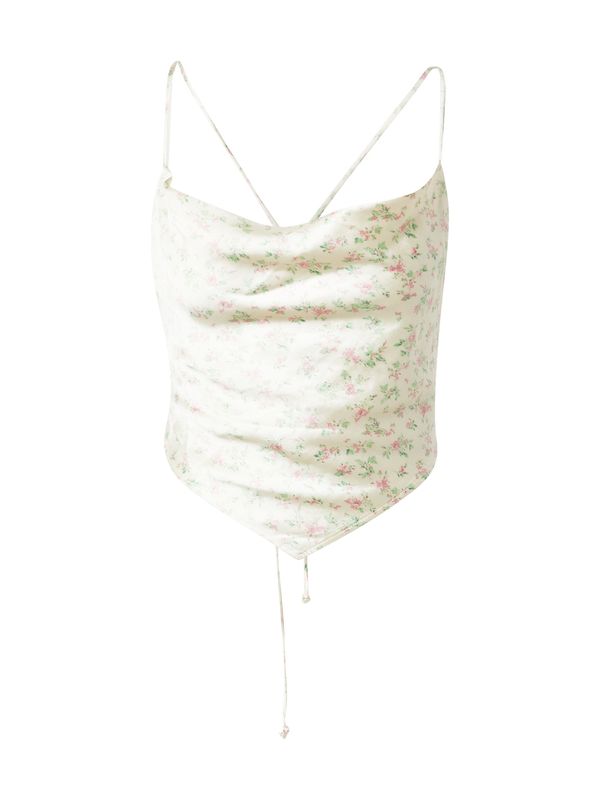 Gina Tricot Gina Tricot Top  pastelno žuta / kivi zelena / svijetloroza