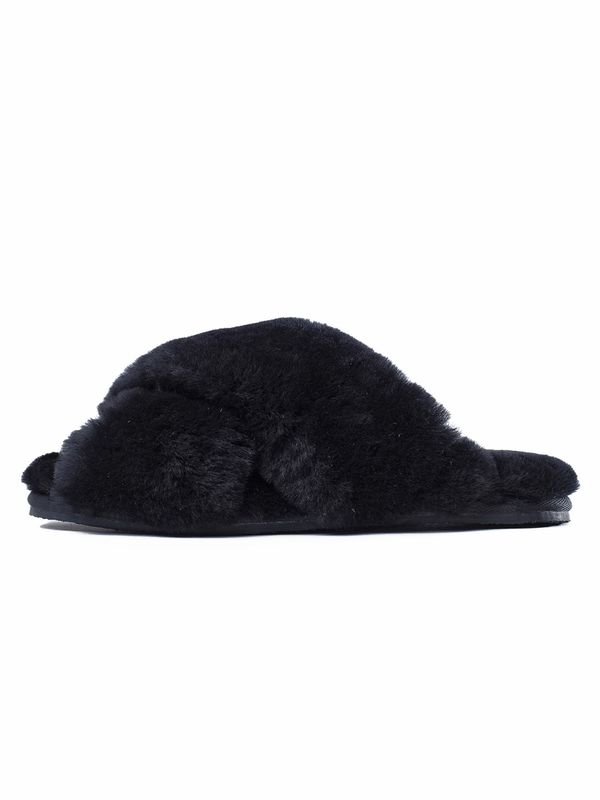 Gooce Gooce Papuče 'Furry'  crna