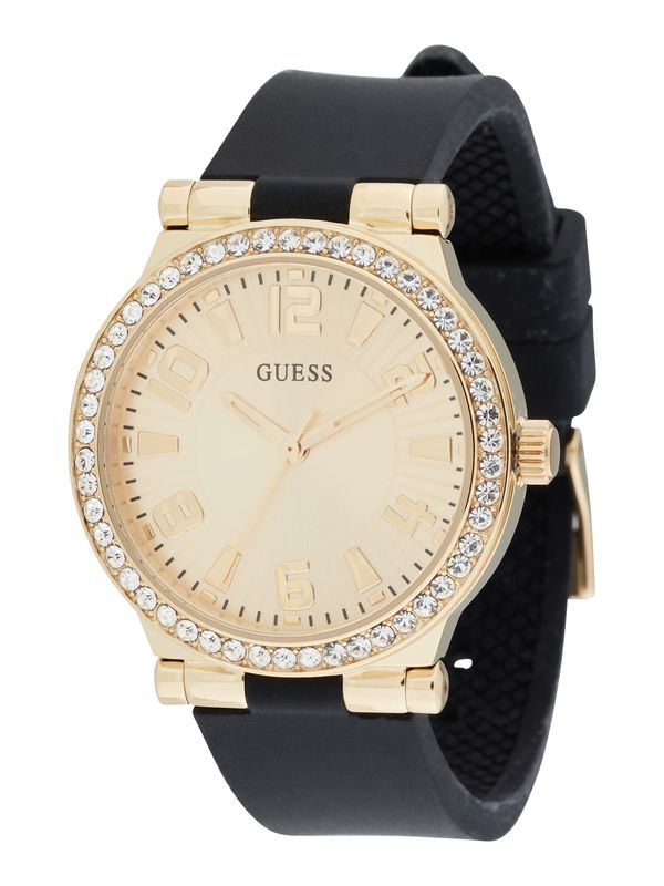 GUESS GUESS Analogni sat 'FAWN'  bež / zlatna / crna
