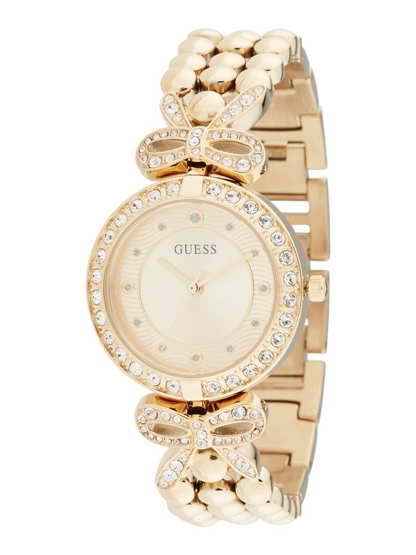 GUESS GUESS Analogni sat 'RIBBON'  zlatna / prozirna