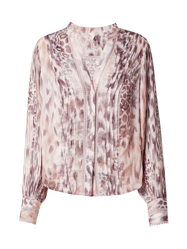 GUESS GUESS Bluza 'Josette'  bež / tamo siva / puder roza