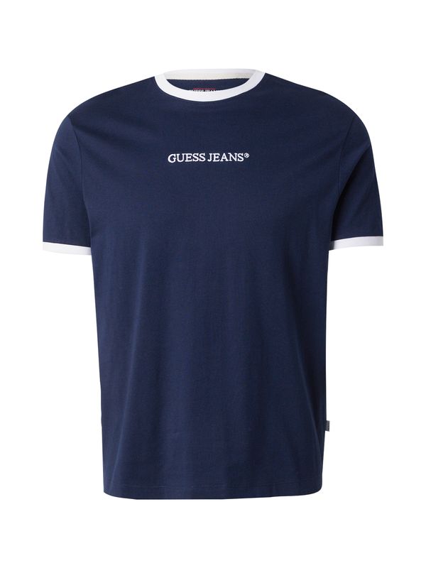 GUESS JEANS GUESS JEANS Majica  morsko plava / bijela