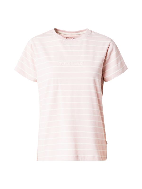 GUESS JEANS GUESS JEANS Majica  roza / bijela