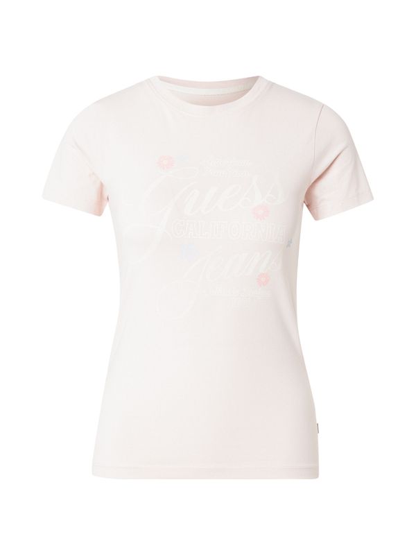GUESS JEANS GUESS JEANS Majica  roza / pastelno roza / bijela