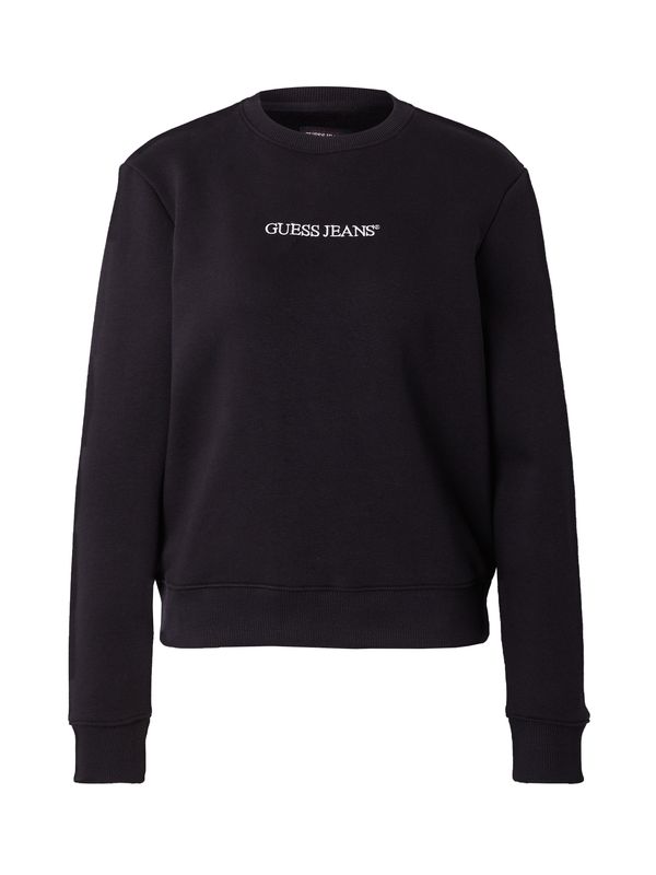 GUESS JEANS GUESS JEANS Sweater majica  crna / bijela
